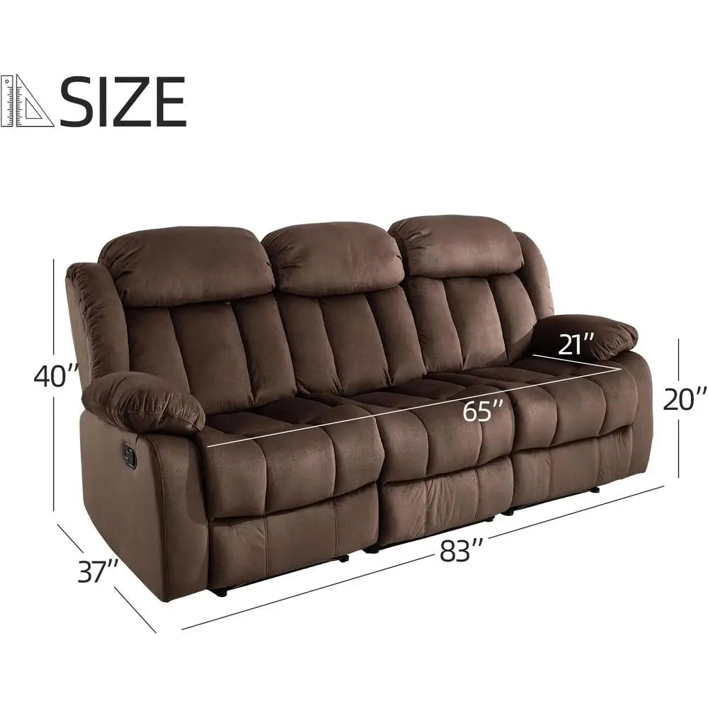Classic 3 Seat Reclining Sofa