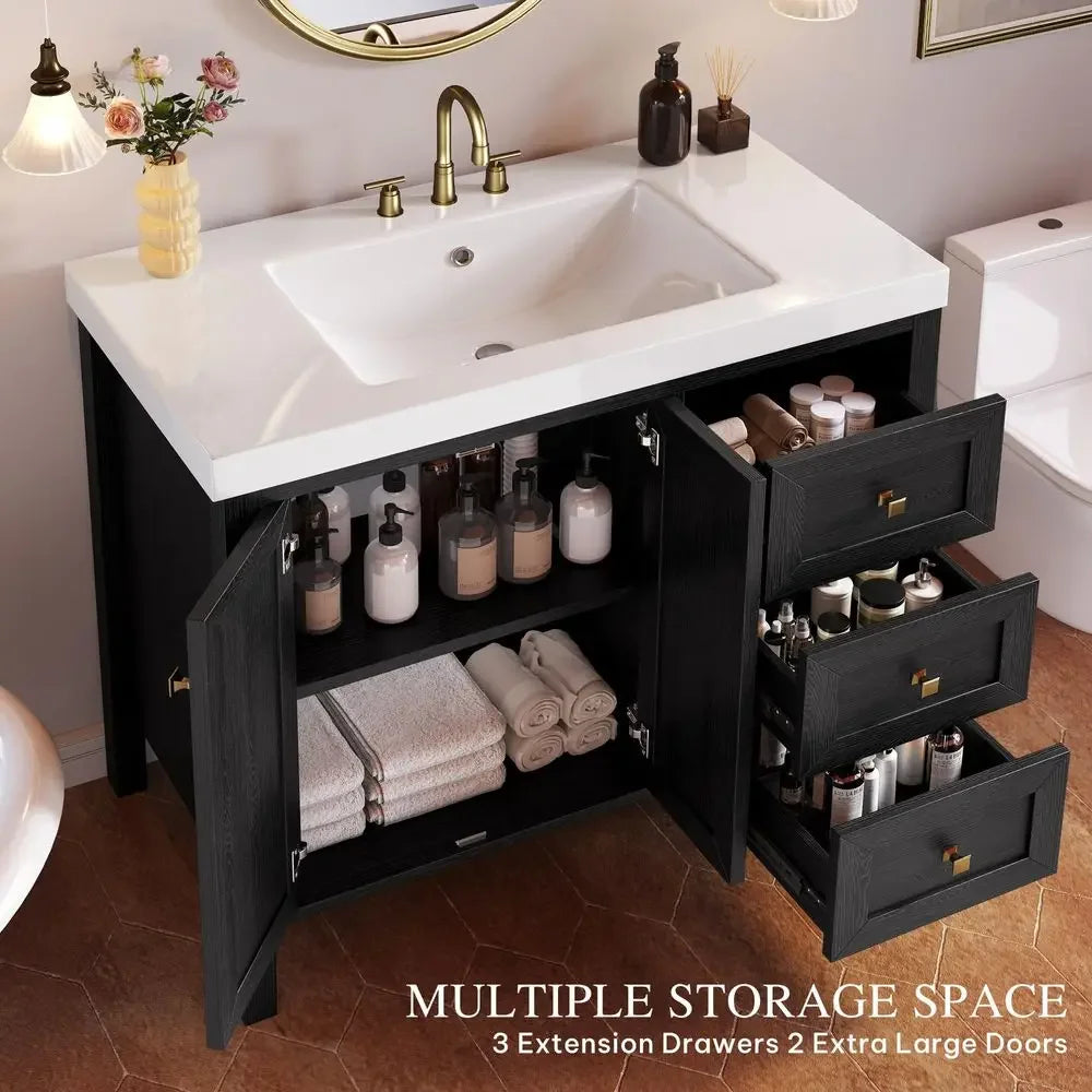 42 Inch Bathroom Vanity with Sink,