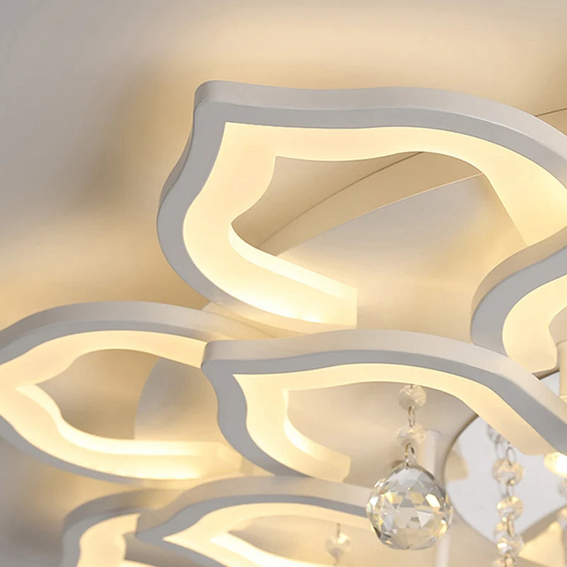Modern Crystal Ceiling Chandelier LED Lights