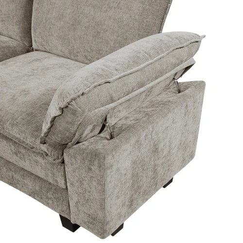 Plush Loveseat Chenille Fabric