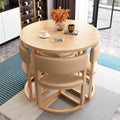 Round Kitchen Dining Table Set with four Chairs
