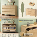 Oak Kids Dressers with Wide Chest of Drawers
