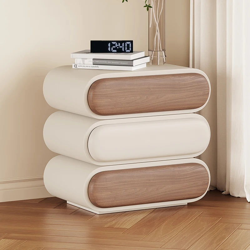 Unique Aesthetic Modern Design Bedside Table Elegant Nightstands