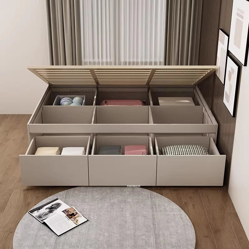 Japanese Tatami Solid Wood Bed Frames