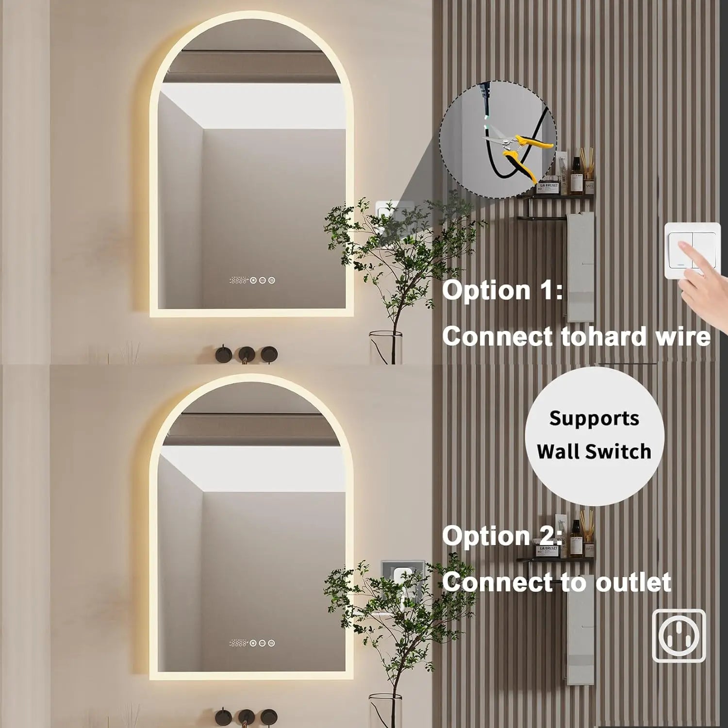 Backlit Smart LED Bathroom Mirror