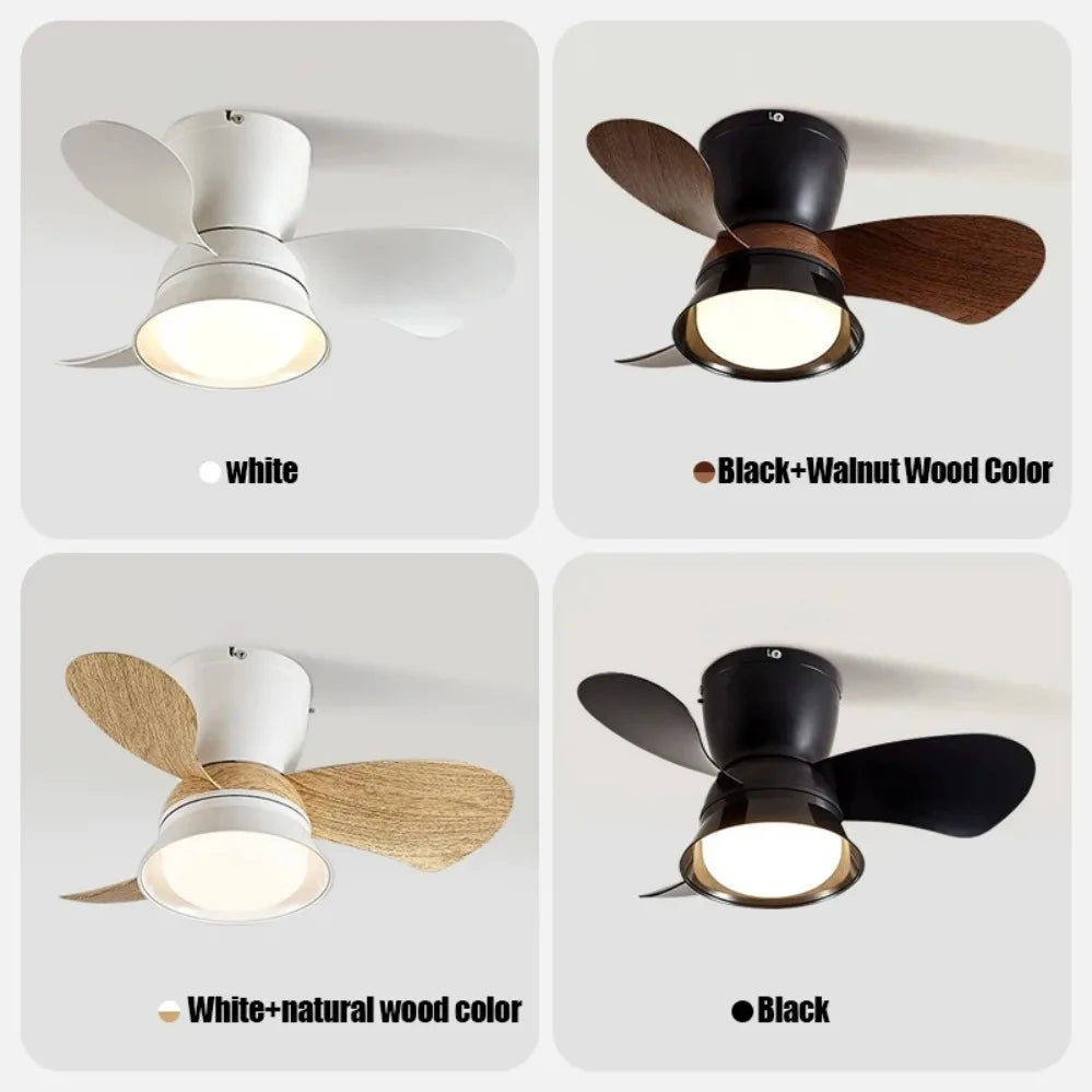 Nordic Ceiling Fan with Lights and Remote
