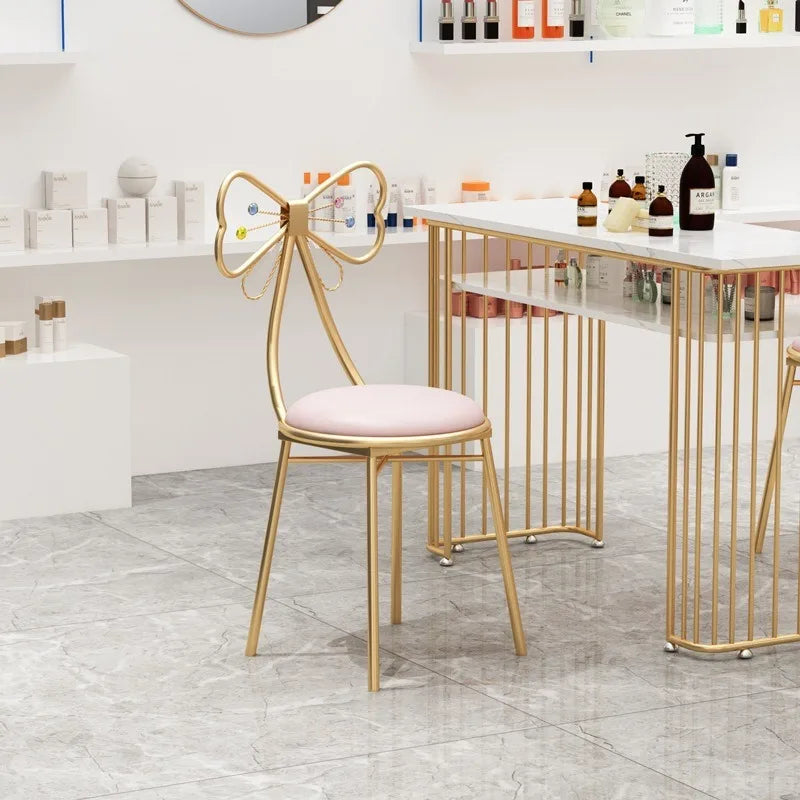 Italian simple girl bedroom dresser stool butterfly back chair ins makeup stool butterfly chair