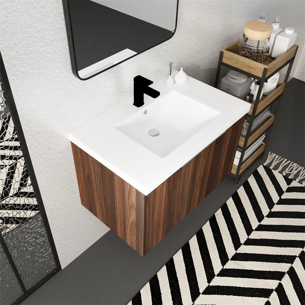 Soft Close Doors Bathroom Vanity With Sink,