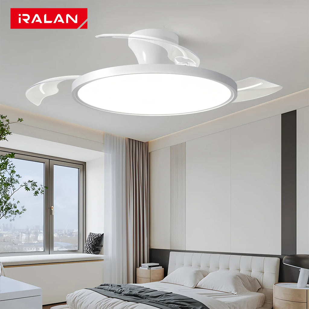 Modern Invisible Ceiling Fan with LED Light