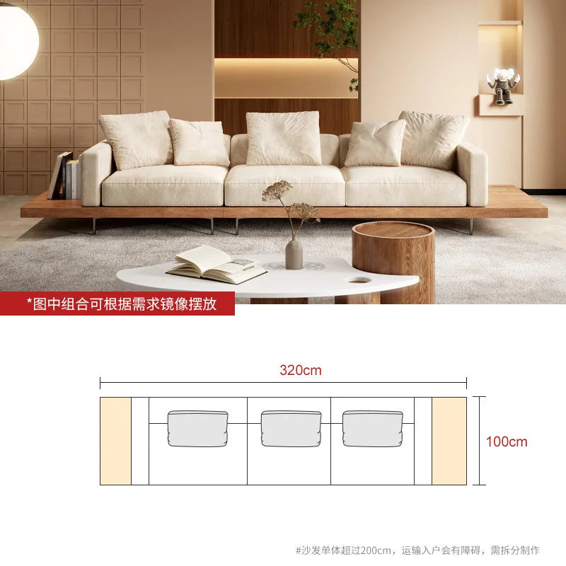 Japanese Style solid wood sofa