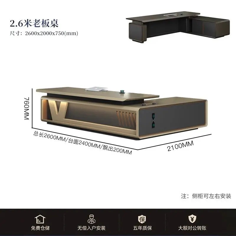 High end luxury design office desk