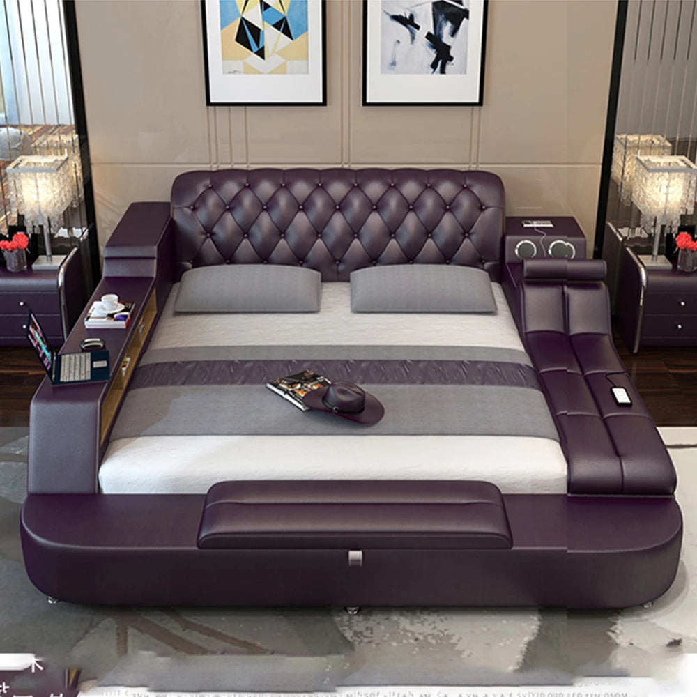 Luxury Multi-Functional Upholstered Platform Bed Frame