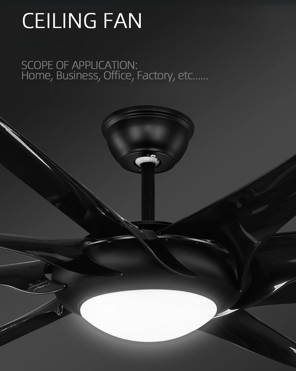 Large Industrial Ceiling Fan with 8 Blades
