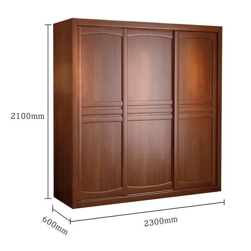 Wardrobe Solid wood sliding door