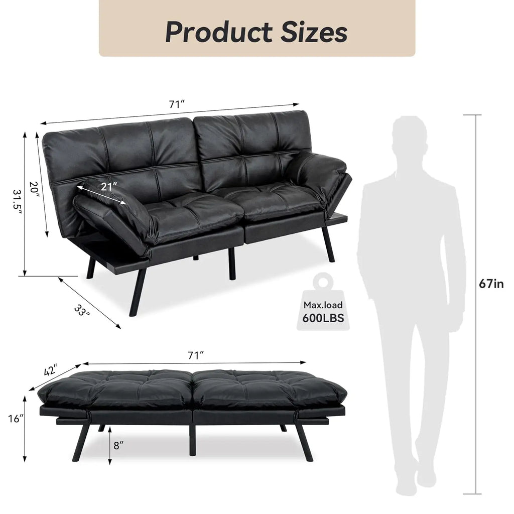 Convertible Futon Sofa Bed