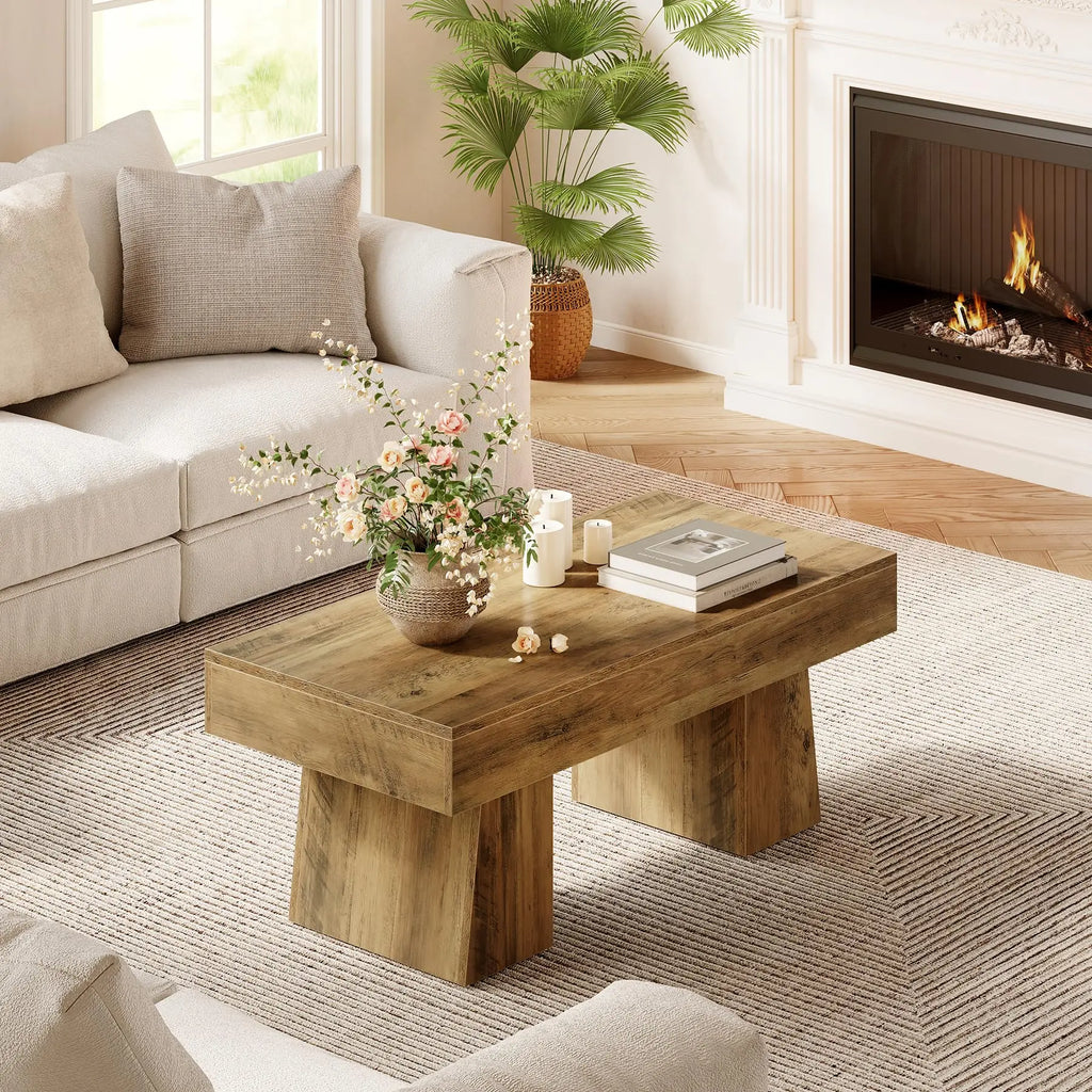 Wooden Rectangular Coffee Table