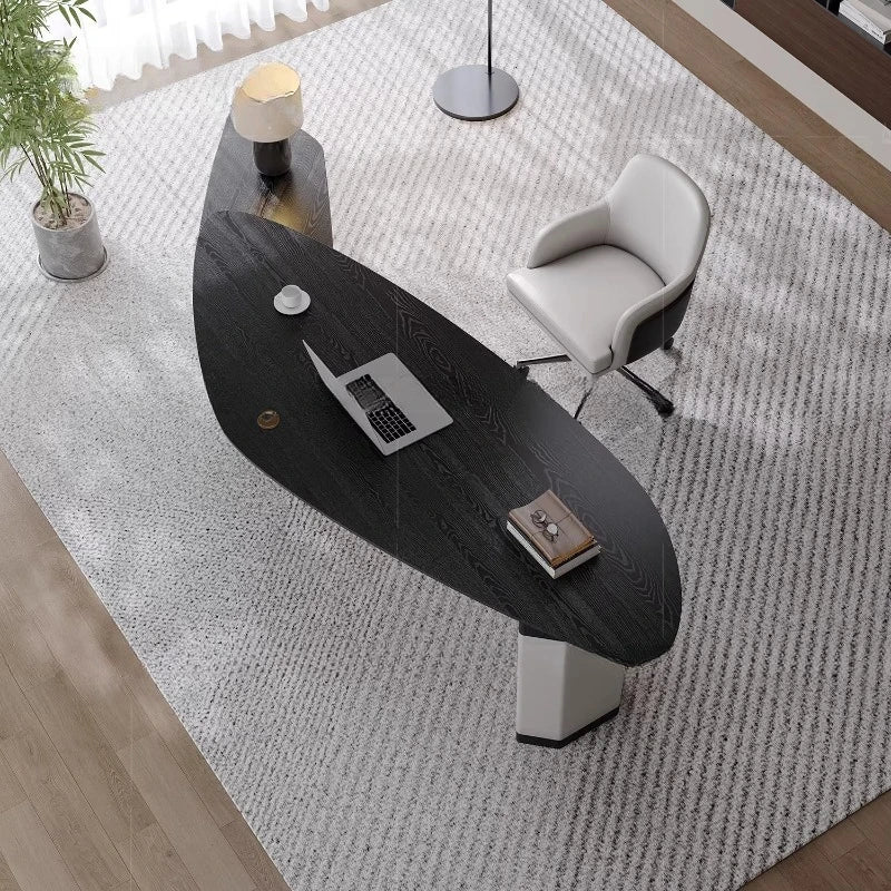 Adjustable Executive L shaped Office Desk Shelves