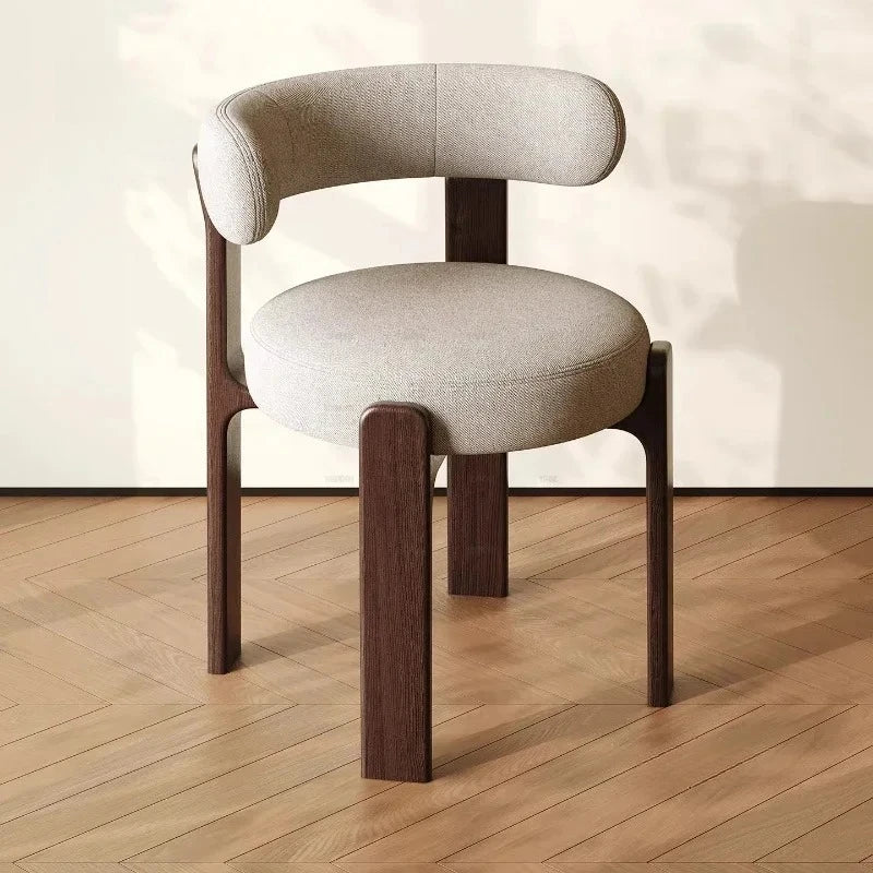 Solid Wood Dining Room Backrest Chairs