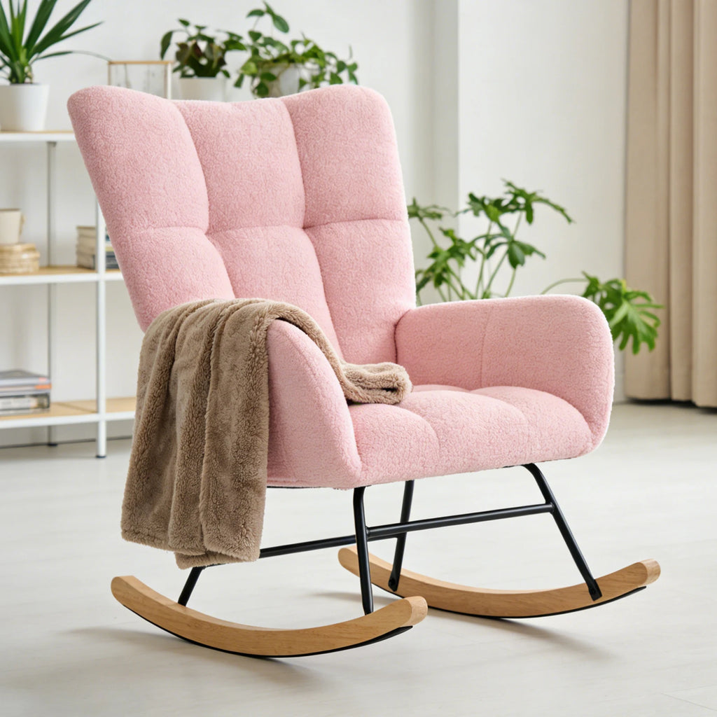 Upholstered Saucer Rocking Chair