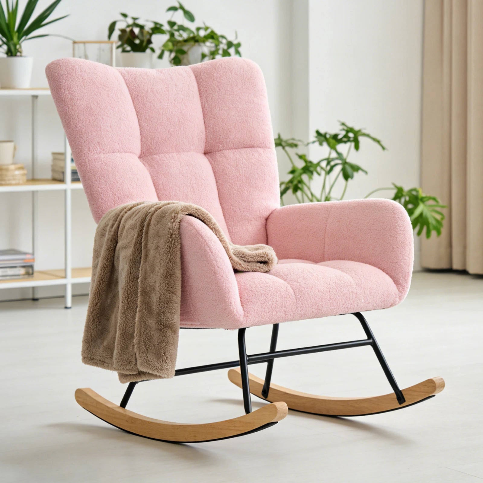 Upholstered Saucer Rocking Chair