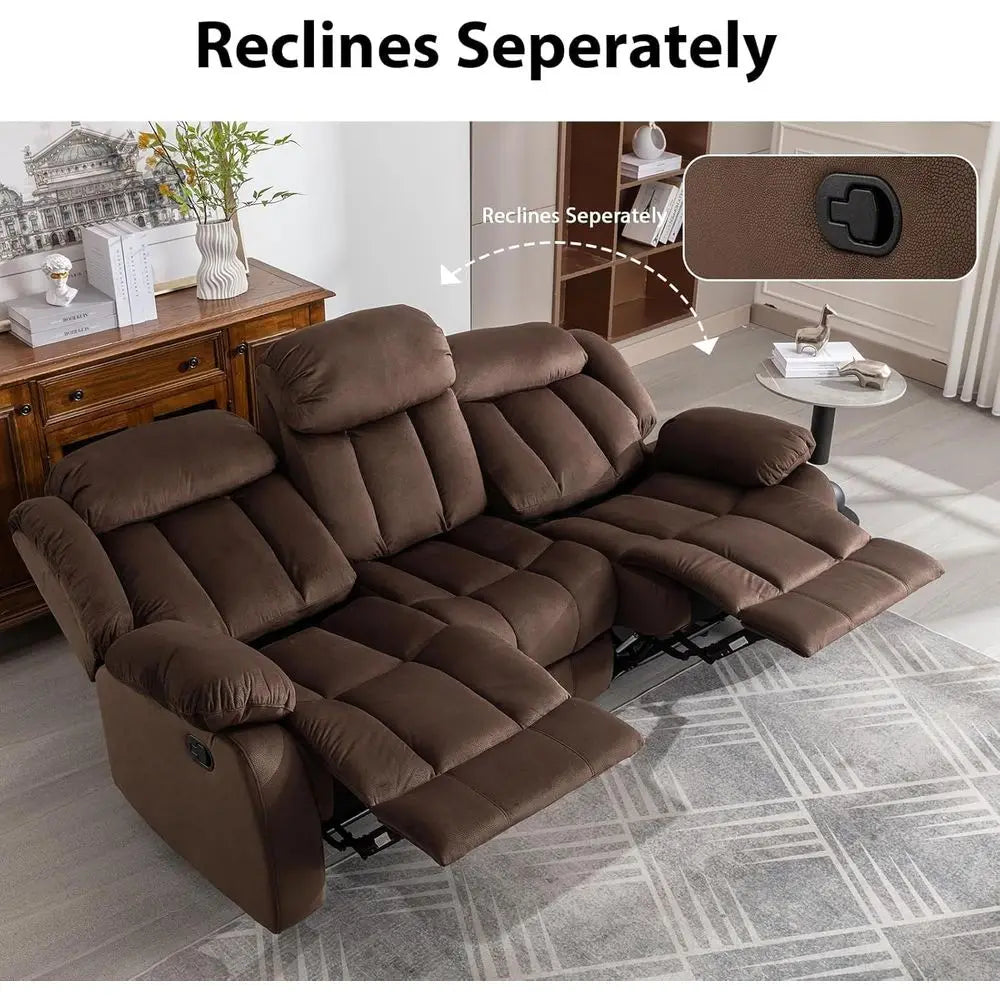 Classic 3 Seat Reclining Sofa