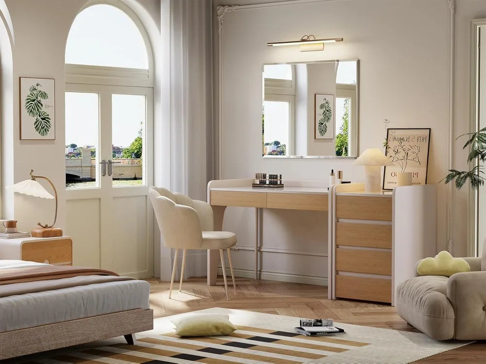 Frameless Beveled Bathroom Mirror 30x36