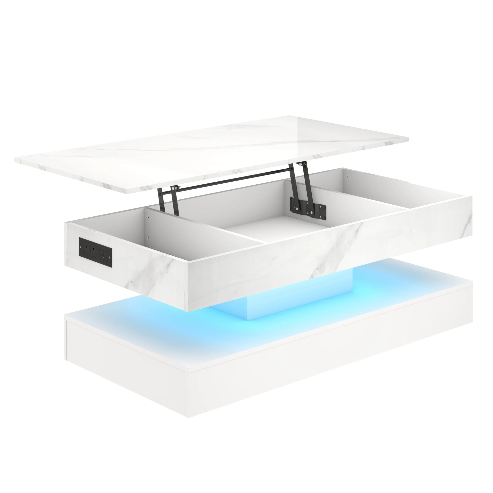 High Glossy LED Coffee Tables for Living Room,