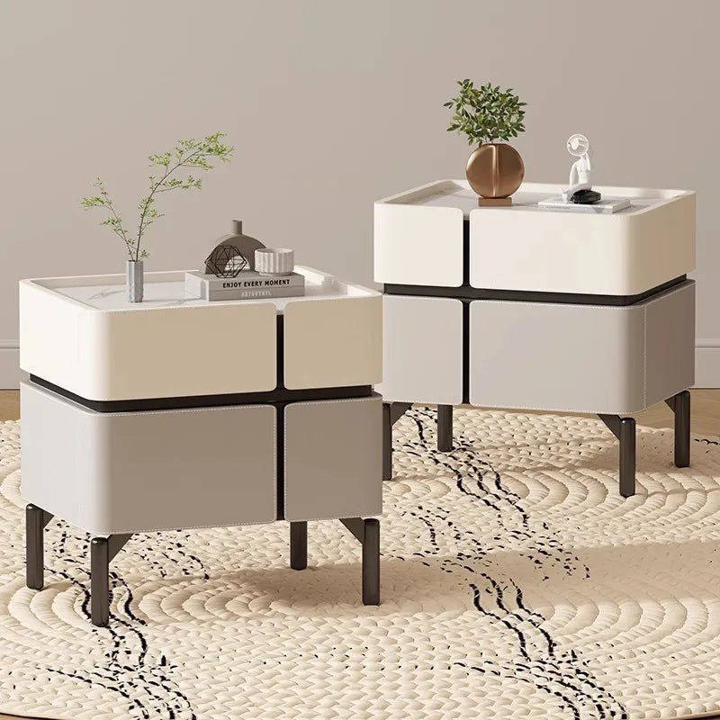 Set Of 2 Modern Luxury Nightstands