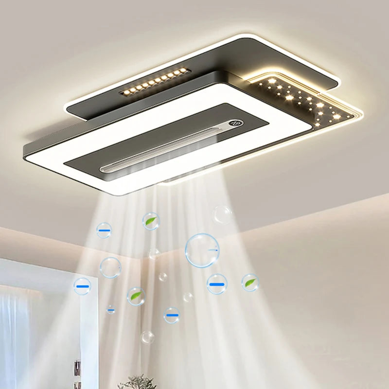 Modern Bladeless Ceiling Fan with Light And Remote