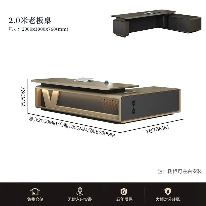 High end luxury design office desk