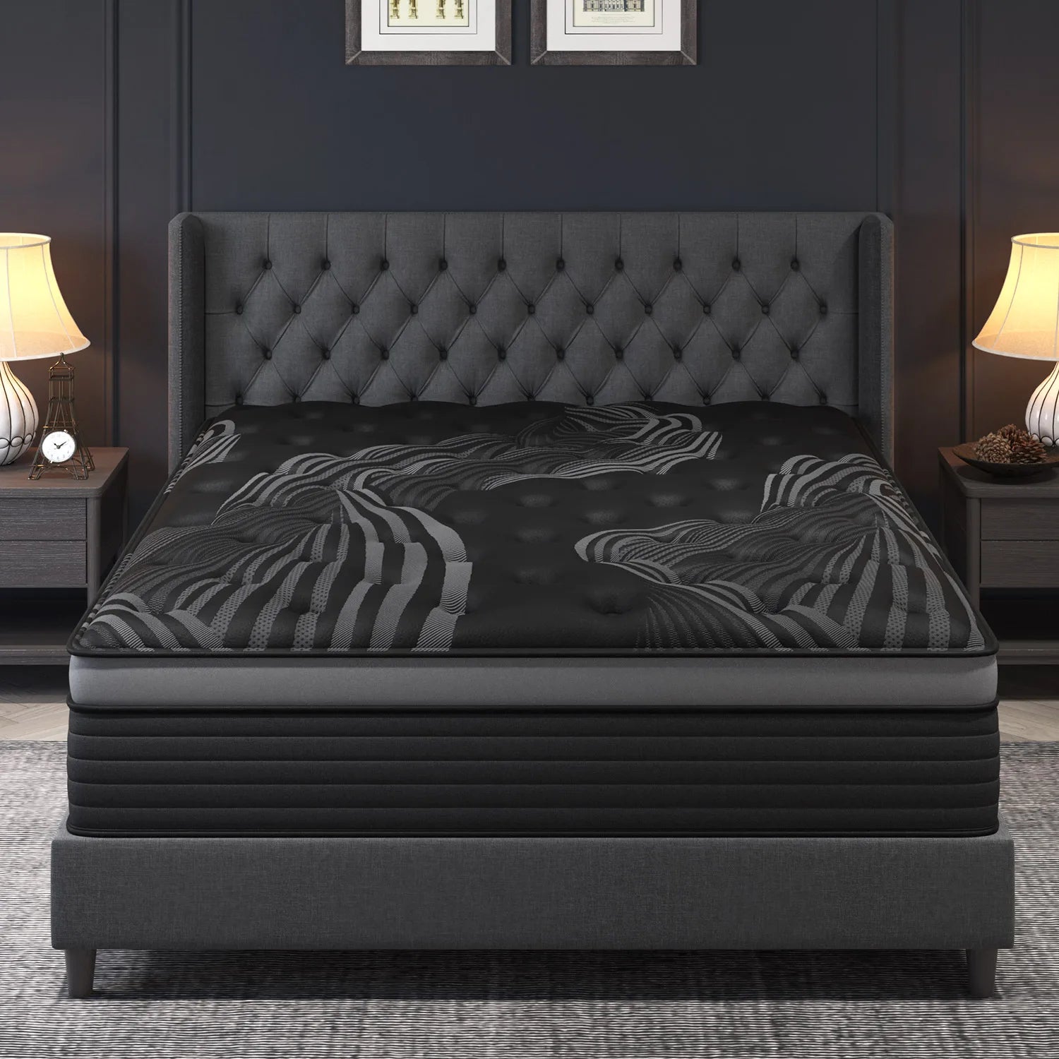 12"14" Gel Memory Foam Hybrid Pocket Spring Mattress