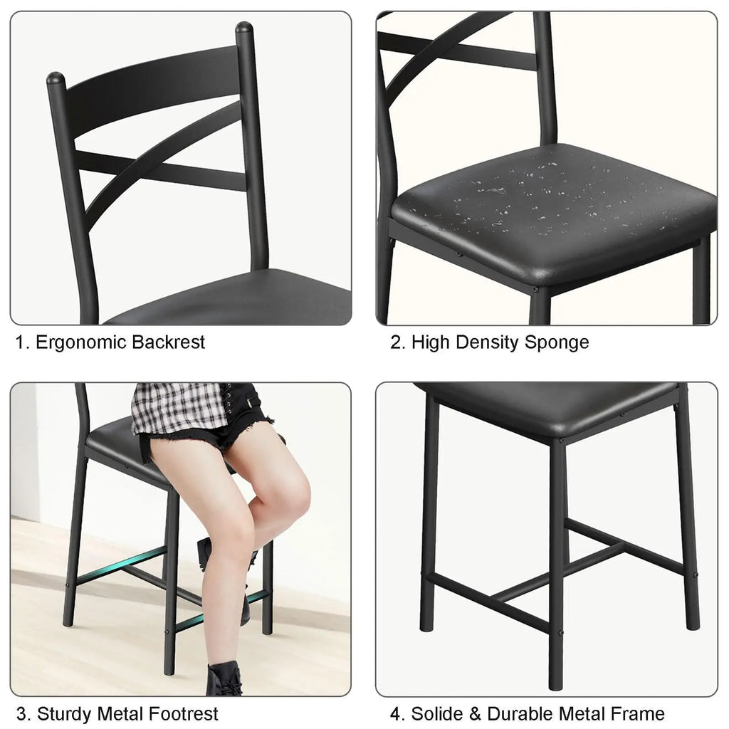 26 Inch Bar Stools Set of 4, Counter Height