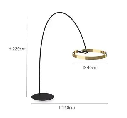 Designer Fishing Floor Lamp LED Living Room