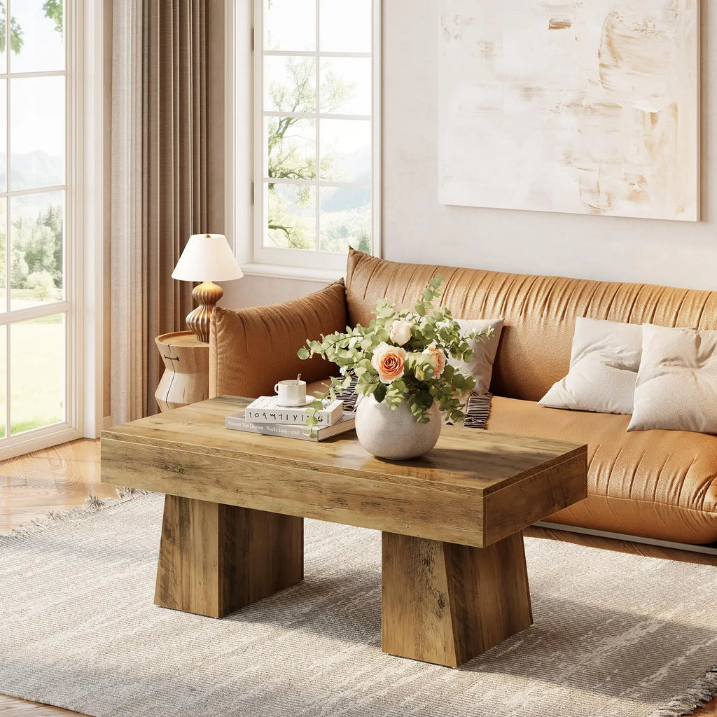 Wooden Rectangular Coffee Table