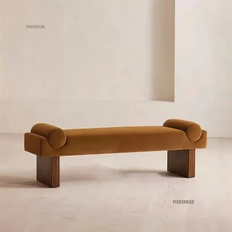 French Retro Sofa Stool, Entrance Shoe Change Stools