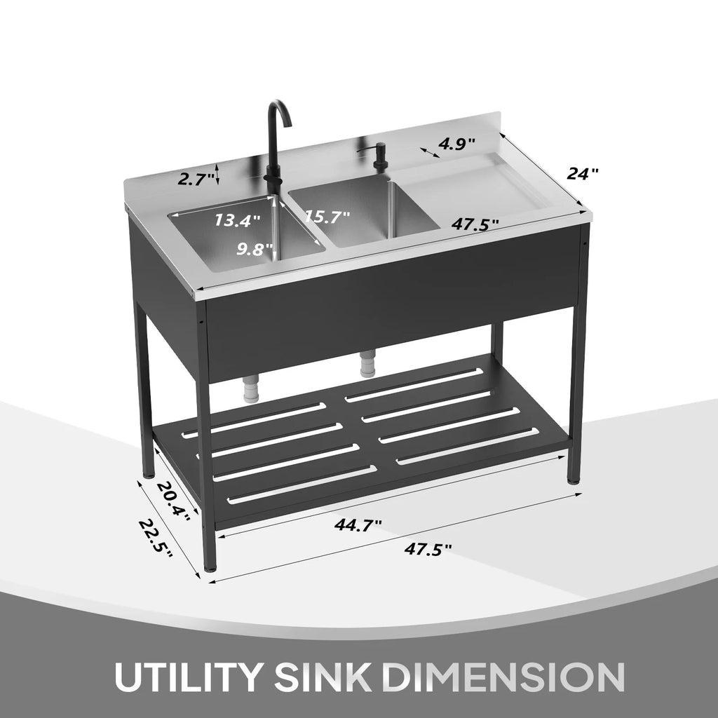 Black Stainless Steel Sink,