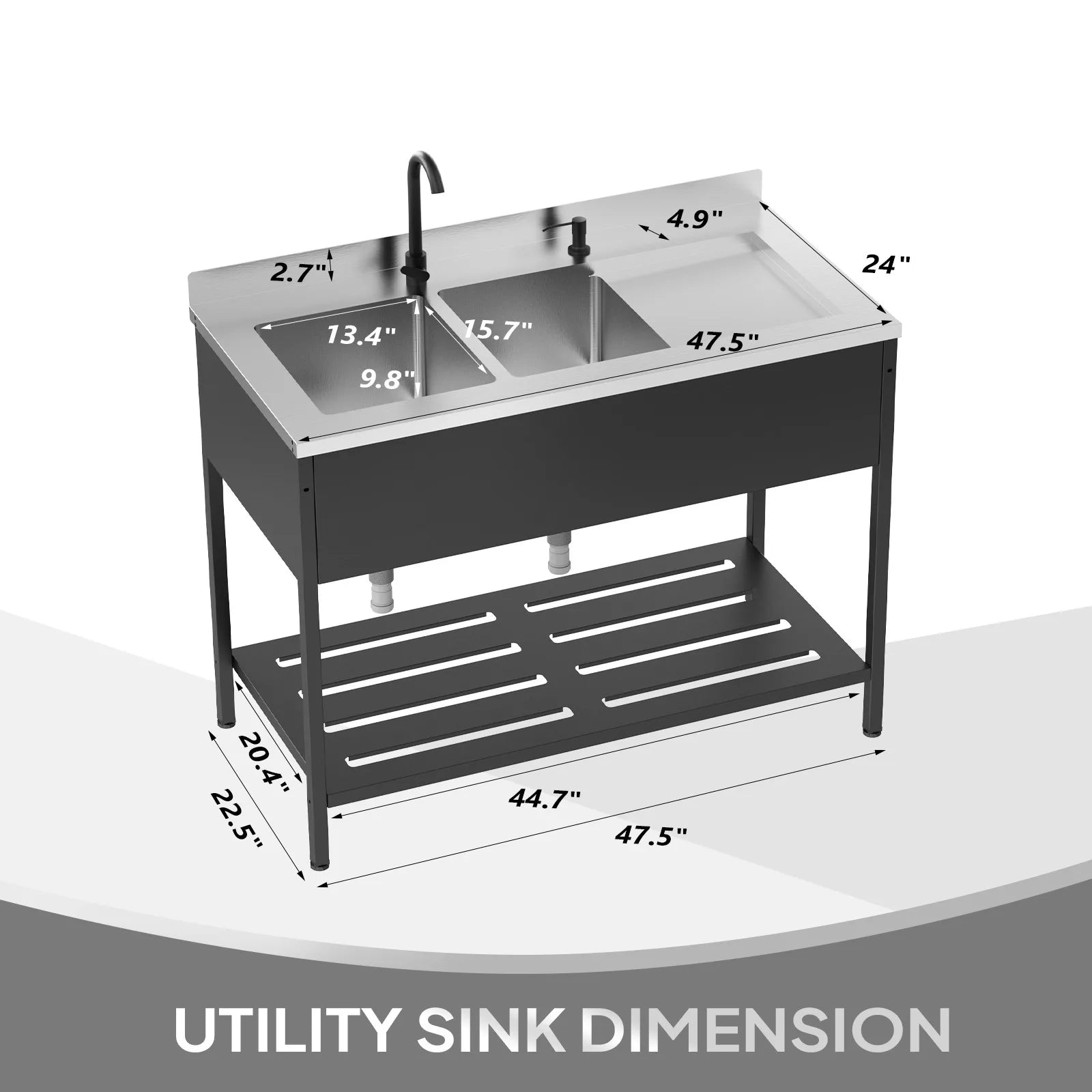Black Stainless Steel Sink,