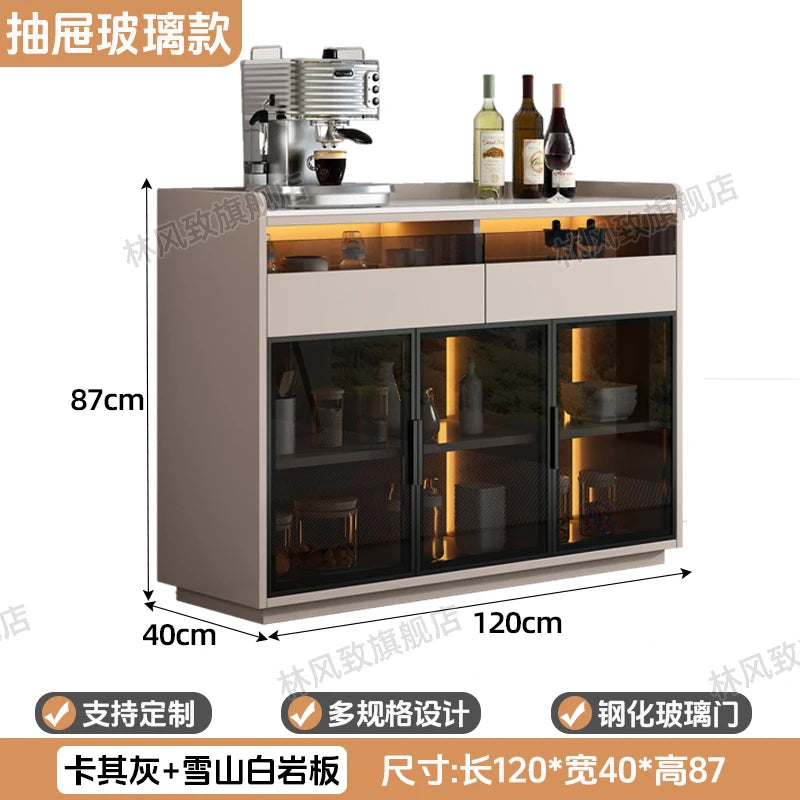 Modern Dining Room Buffet Cabinet with LED