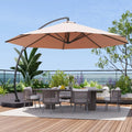 11 FT Cantilever Umbrella with Base Included