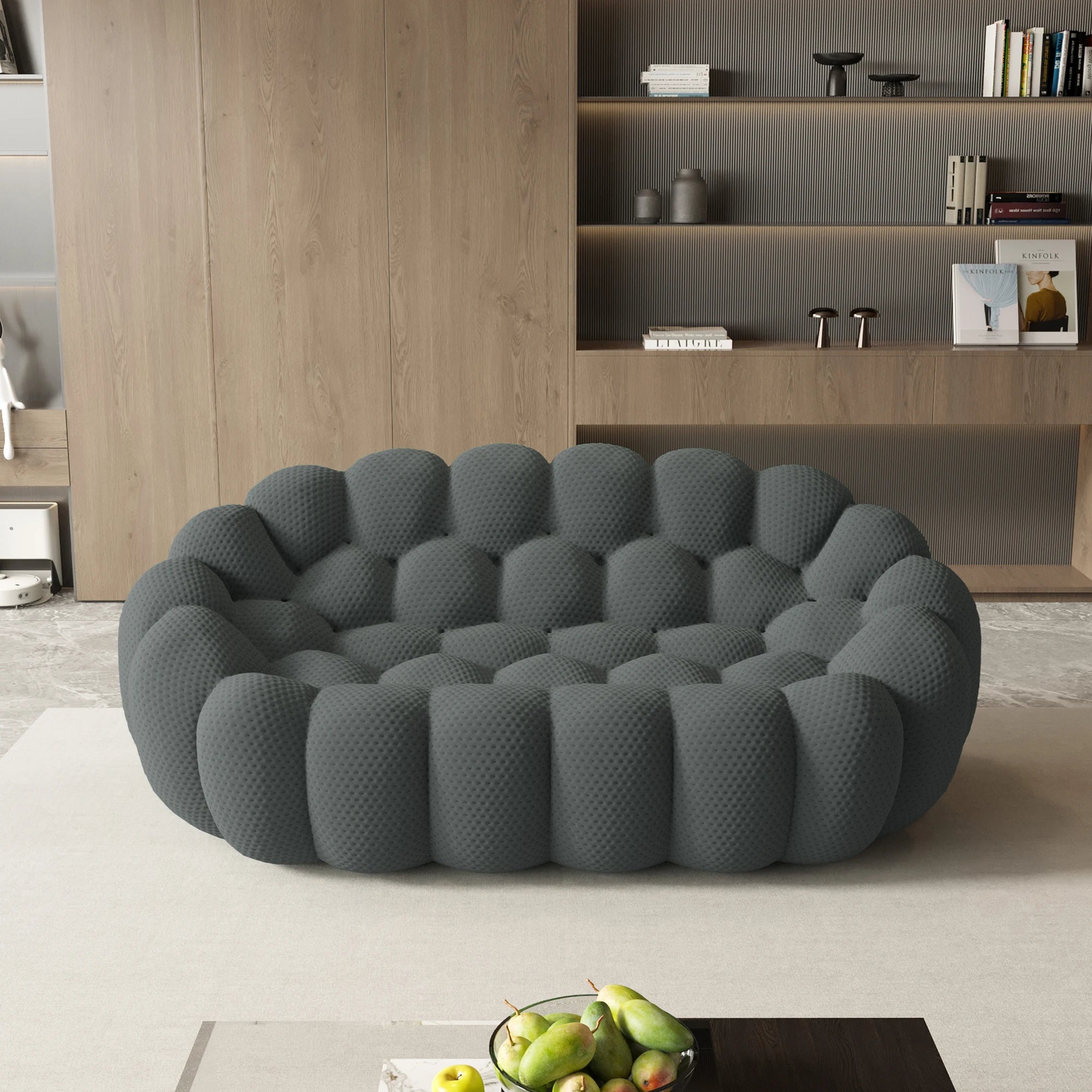 Modern Curved Boneless Football-Shaped Sofa