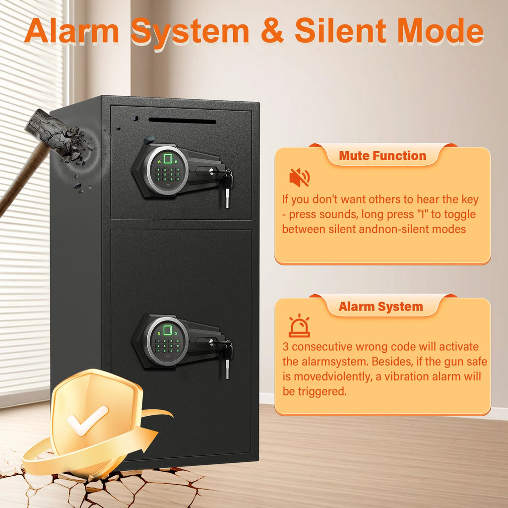 6.0 Cuft Large Fingerprint Home Safes