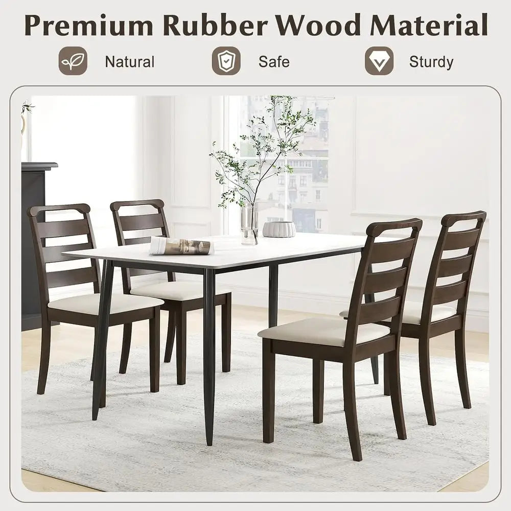 Set of 4 Upholstered Dining Chairs