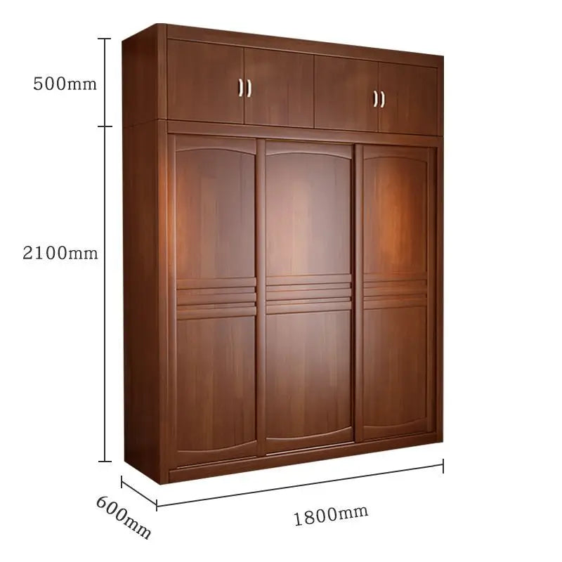 Wardrobe Solid wood sliding door