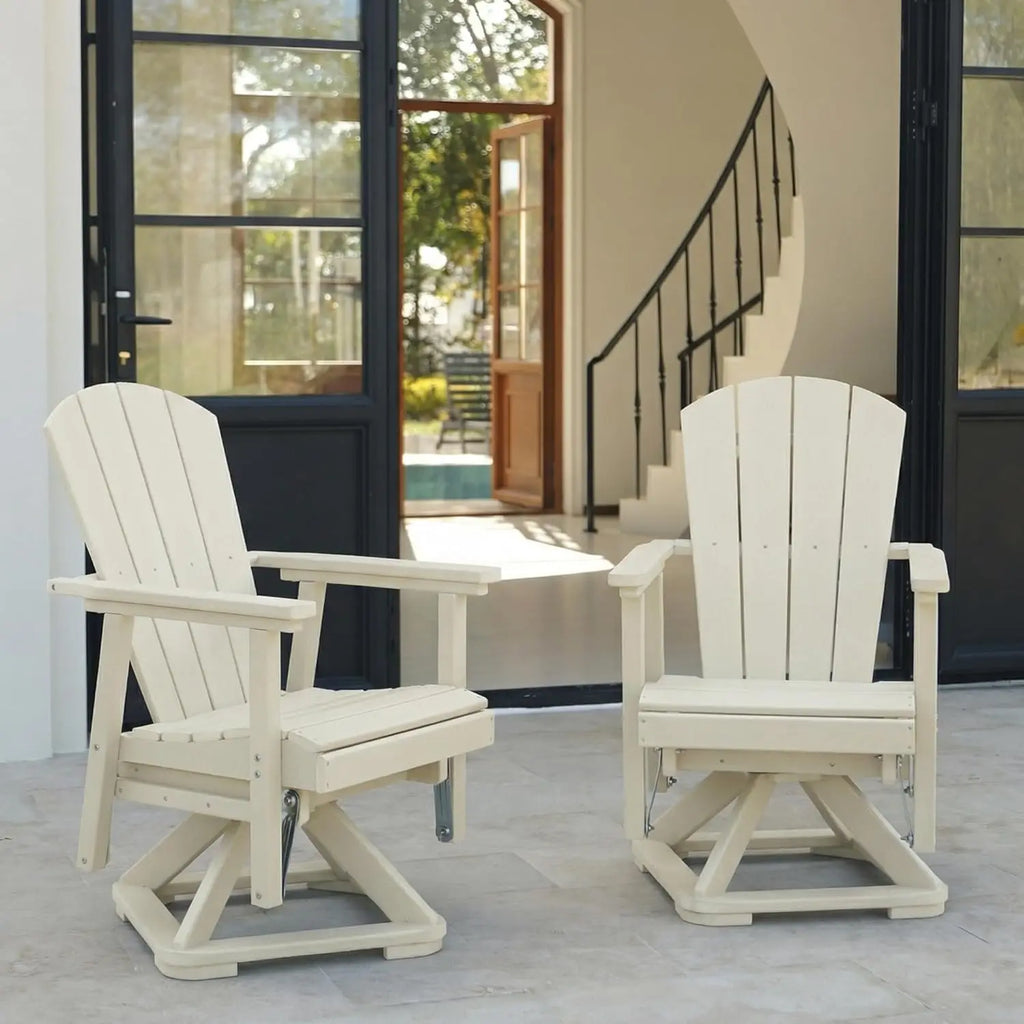 Swivel Adirondack Outdoor Chair Weather Resistant