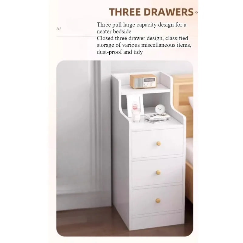 Bedside table Household bedroom Extremely narrow bedside seam rack 20CM wide