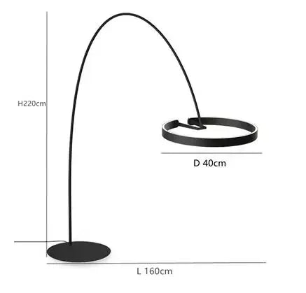 Designer Fishing Floor Lamp LED Living Room