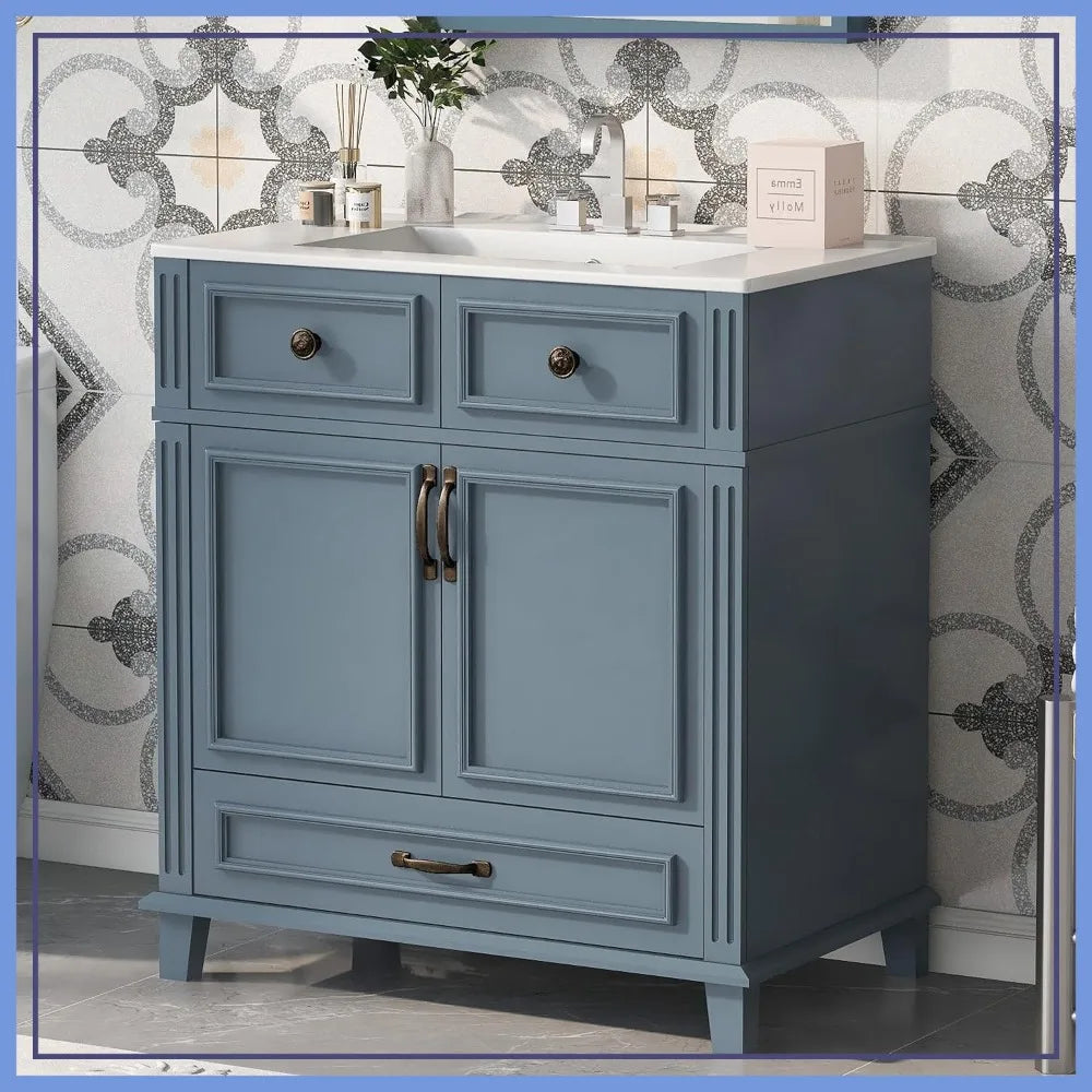 30 Inch Bathroom Vanity with Sink,