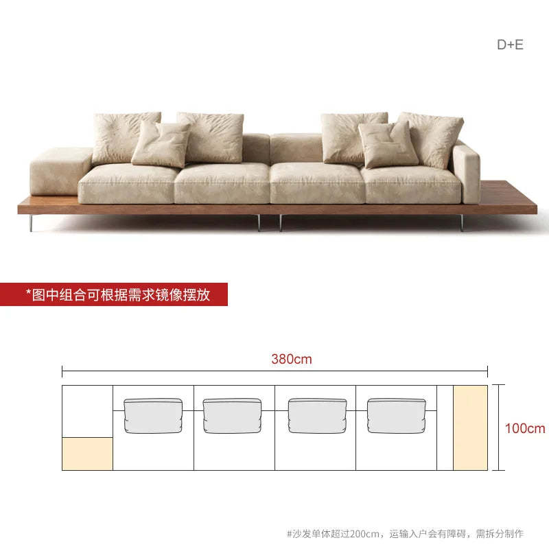 Japanese Style solid wood sofa