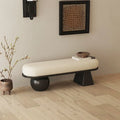 ‌Scandinavian Entryway Bench, Boutique Bedroom Stool, Dressing Room Seating
