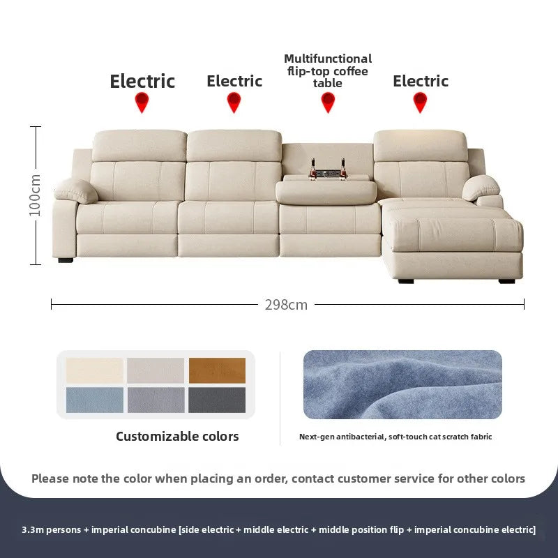 Electric Recliner Sofa Smart Fabric Sofa
